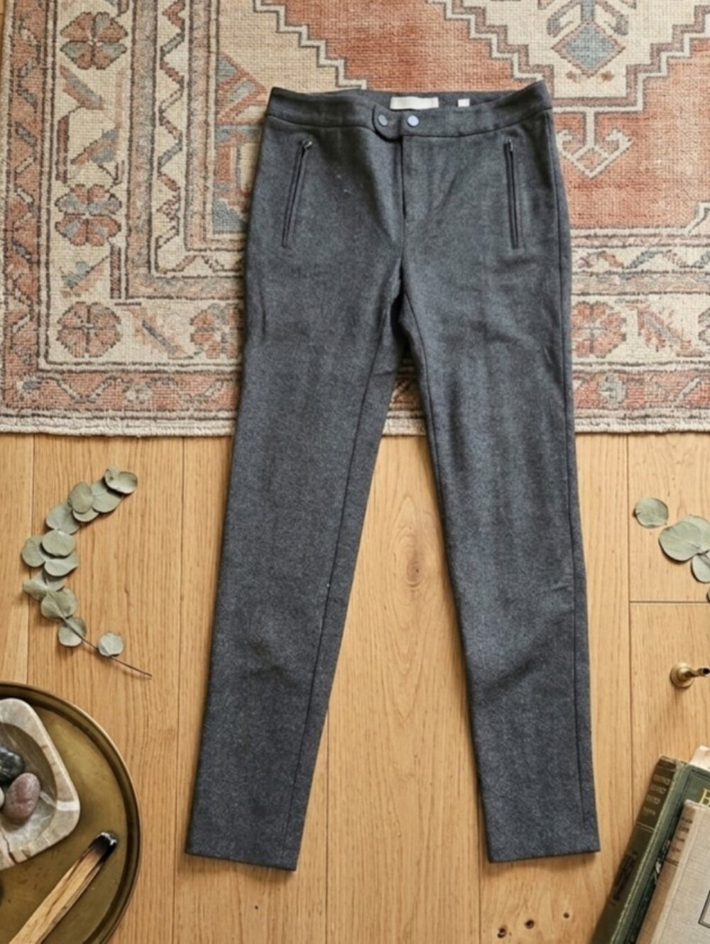 Vince Charcoal Skinny Ponte "Ski Style" Pants Size 4